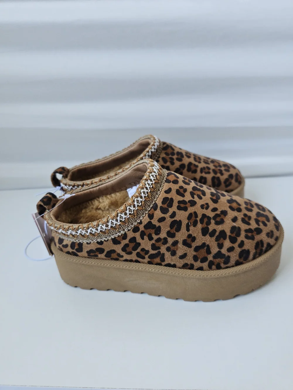 Olivia & Kate Platform Sneakers for Girls – Leopard Print (NEW, Size 13)
